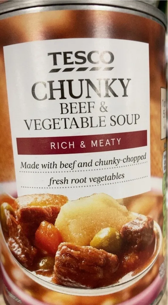 Tesco Beef and Vegetable Soup