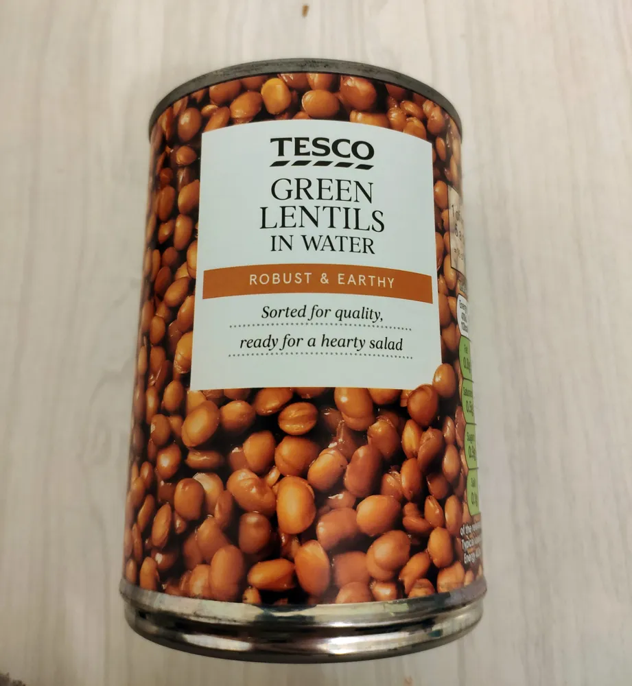 Green Lentils in Water