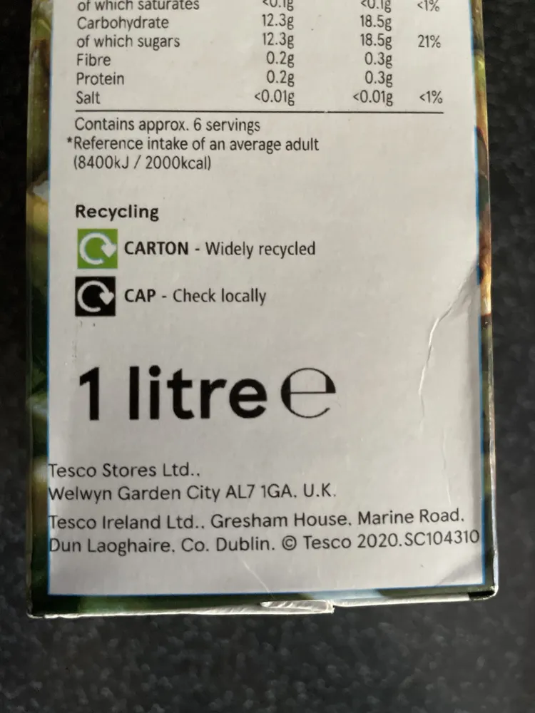 Pineapple juice from concentrate