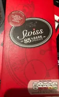 Tesco Finest Swiss 85% Plain Chocolate 100G