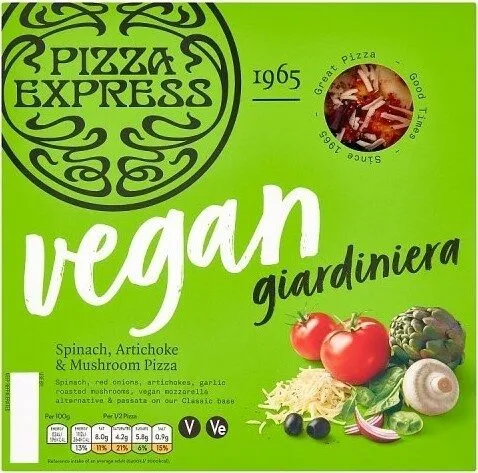 Vegan Giardiniera Spinach, Artichoke & Mushroom Pizza