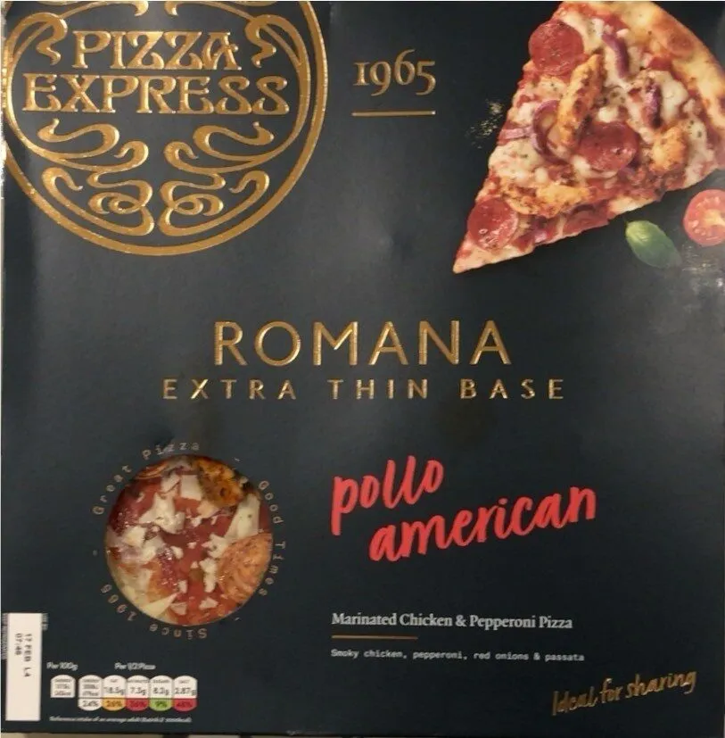 Pizza Romana pollo american