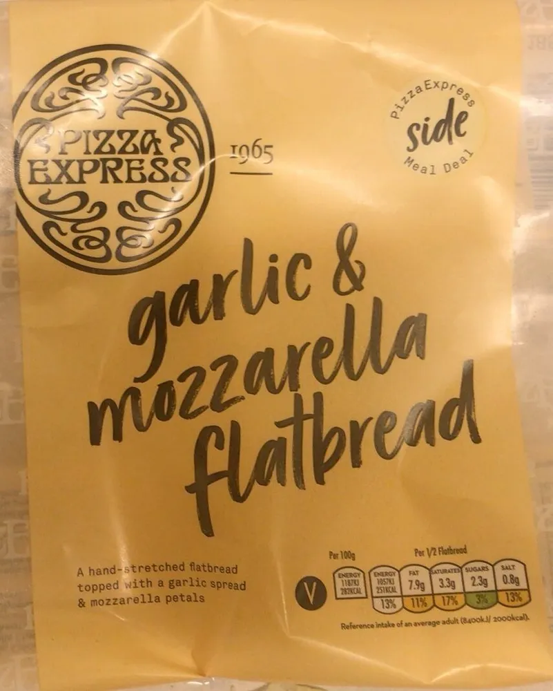 Garlic mozzarella flatbread