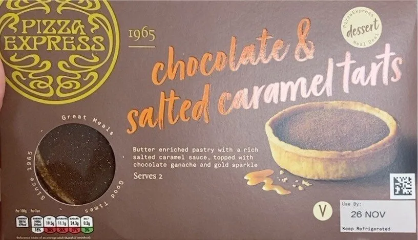 Chocolate & salted caramel tarts