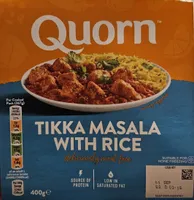 Quorn Tikka Massala with rice