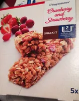 Barre de céréales aux cranberries et fraises