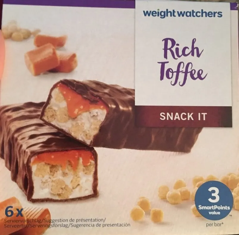 Weight Watchers Riegel Rich Toffee
