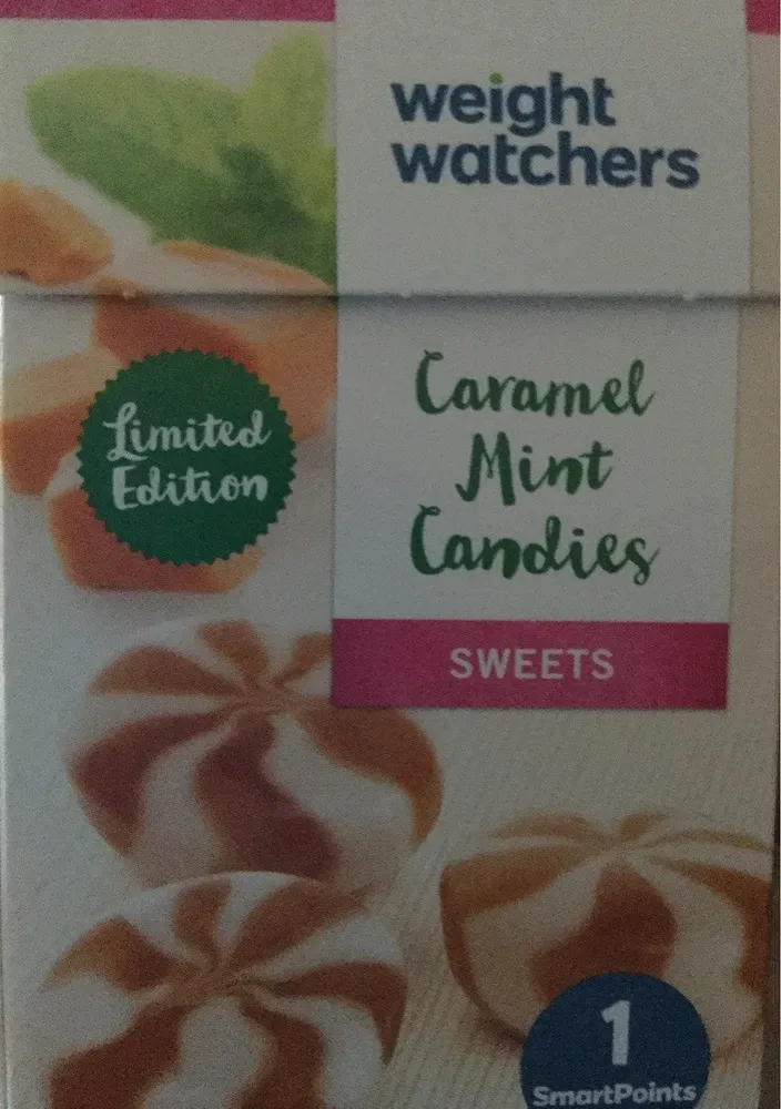 Caramel mint candies
