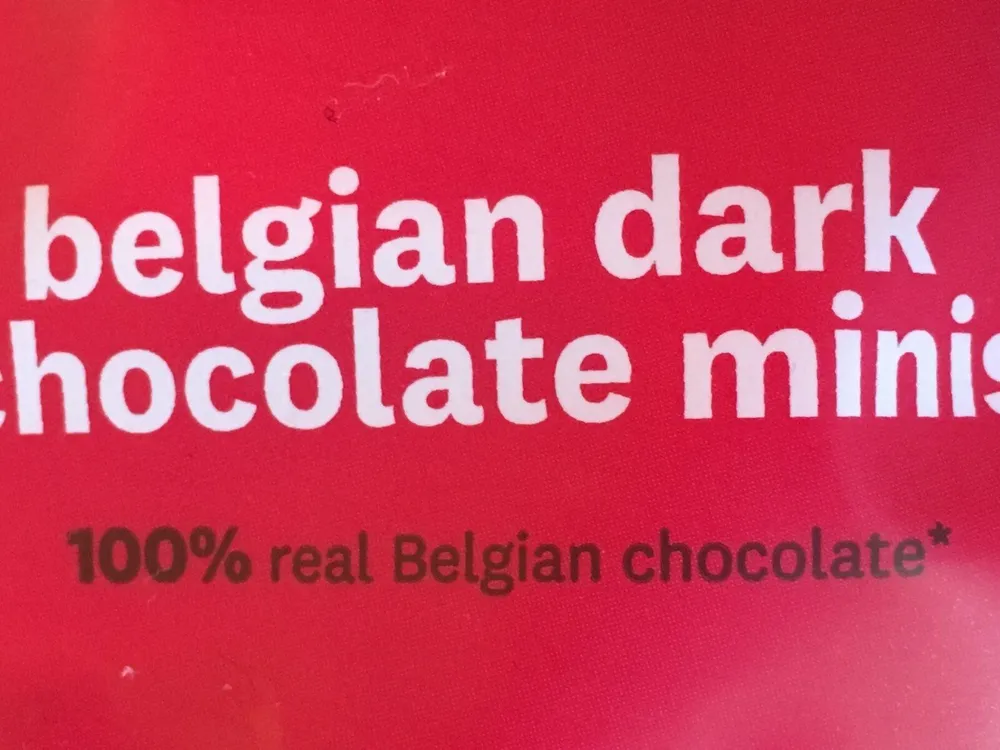 Belgian dark chocolate minis