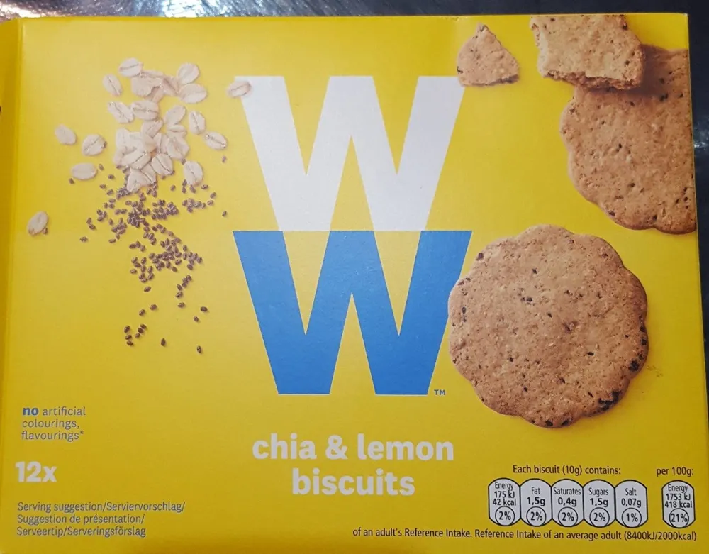 Chia & lemon biscuits