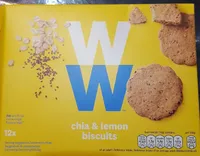 Chia & lemon biscuits