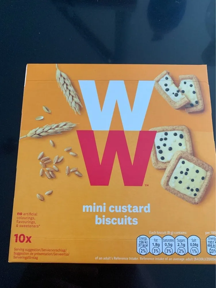 Mini custard biscuits