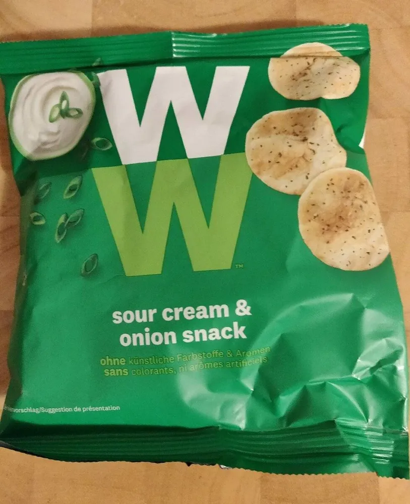 sour cream & onion snack