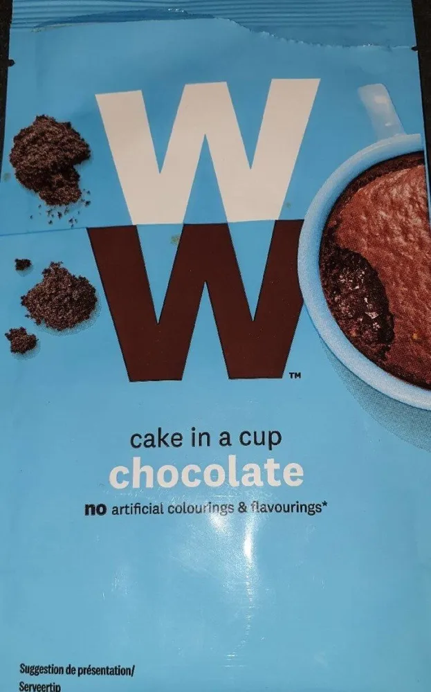 Cake in a cup chocolate
