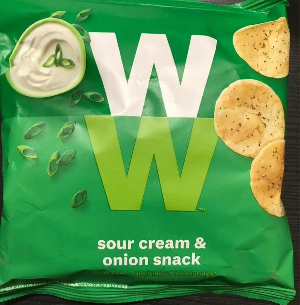 Sour cream onion snack