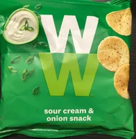 Sour cream onion snack