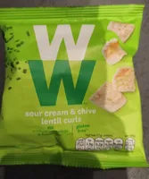 Ww chips sour cream & chive lentil curls