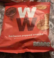 Barbecue popped snacks