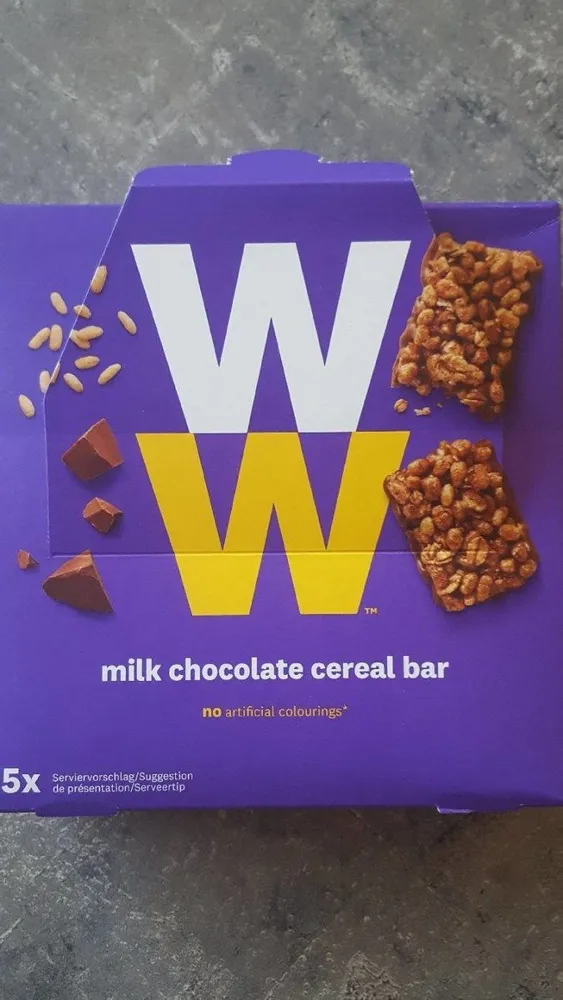 Milk chocolate cereal bar