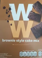 Brownie style cake mix