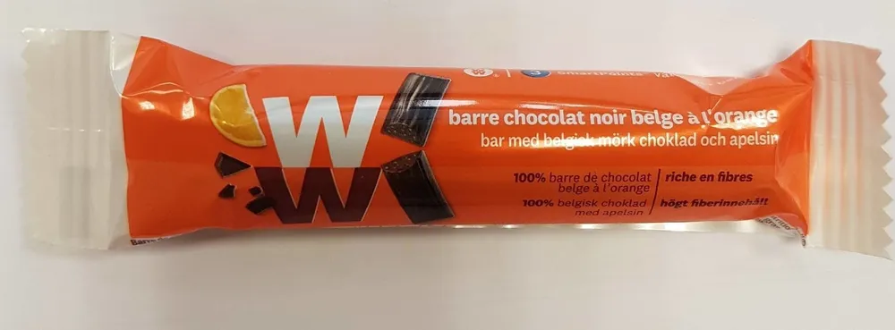 Barre chocolat noir belge à l'orange