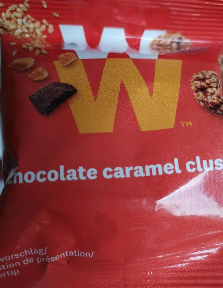 Chocolate caramel clusters