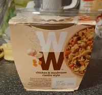 Chicken and mushroom risotto style