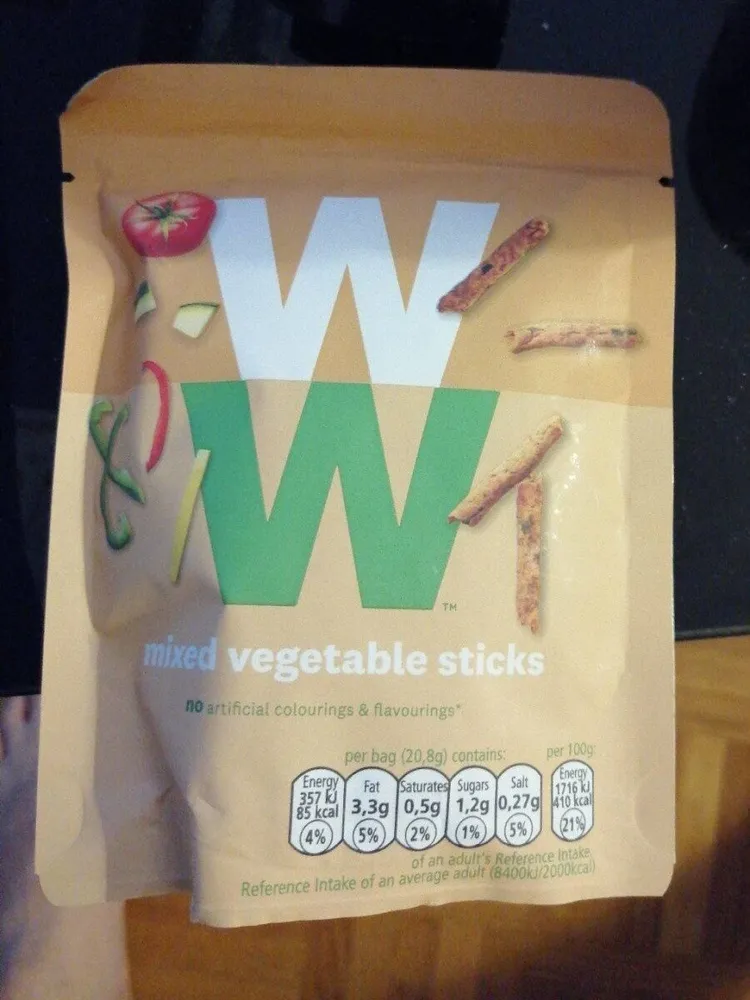 Mixed vegetable sticks
