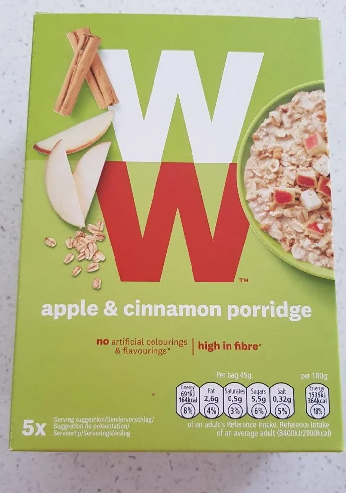 Porridge pomme cannelle