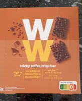 WW sticky toffee crisp bar
