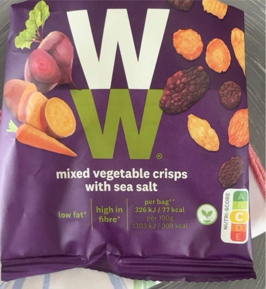 Mixed vegetables crisps