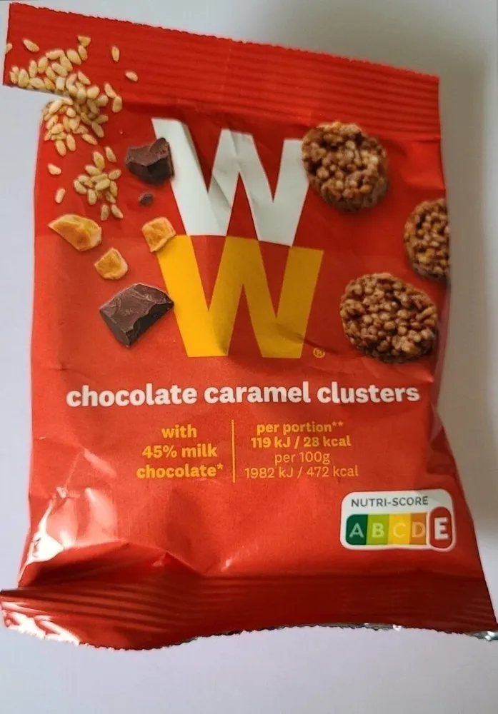 Chocolate caramel clusters