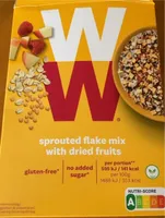 Sprouted flake mix with dried fruits
