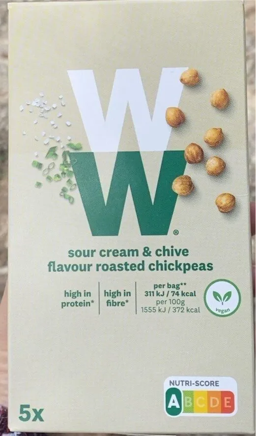 Sour cream & chive flavour roasted chickpeas