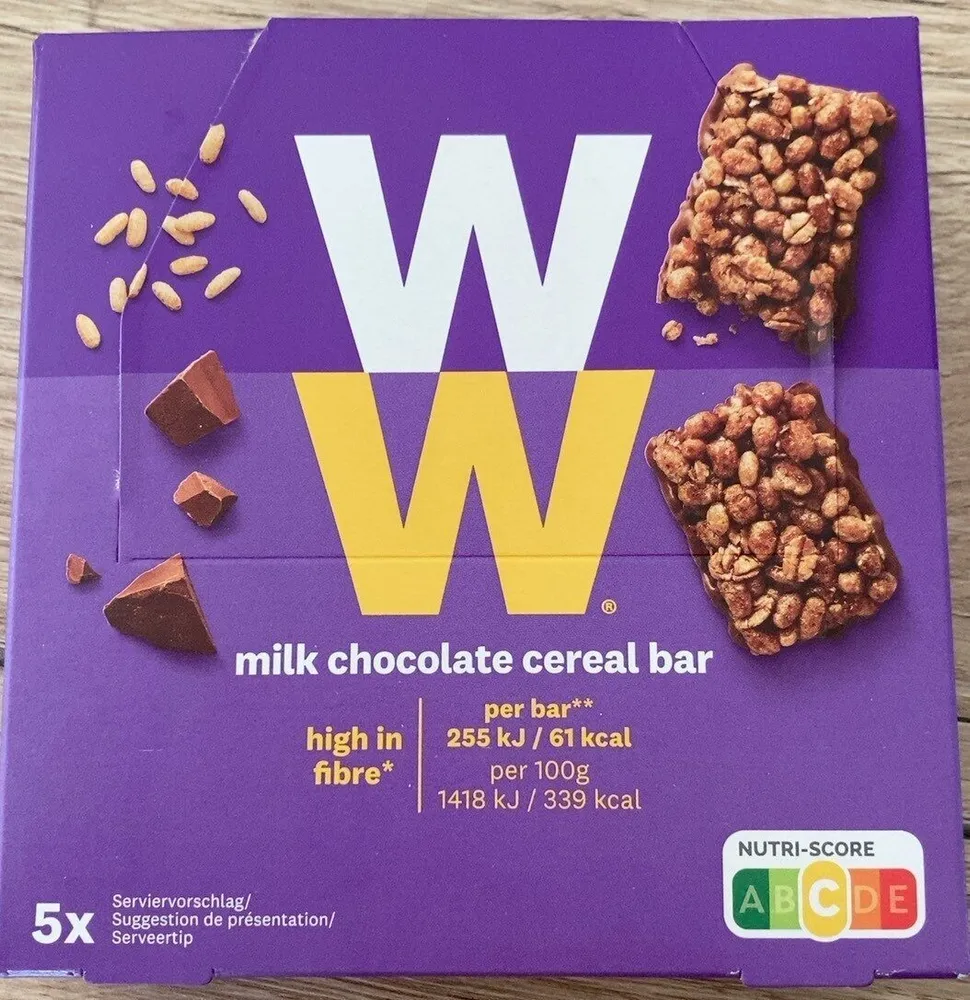 Milk chocolate cereal bar