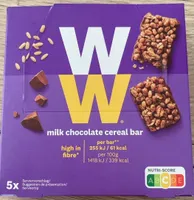 Milk chocolate cereal bar