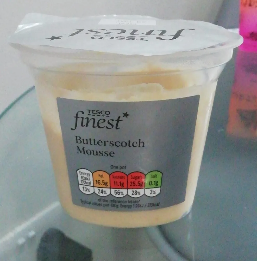 Butterscotch mousse