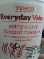 Spicy curry flavour noodles