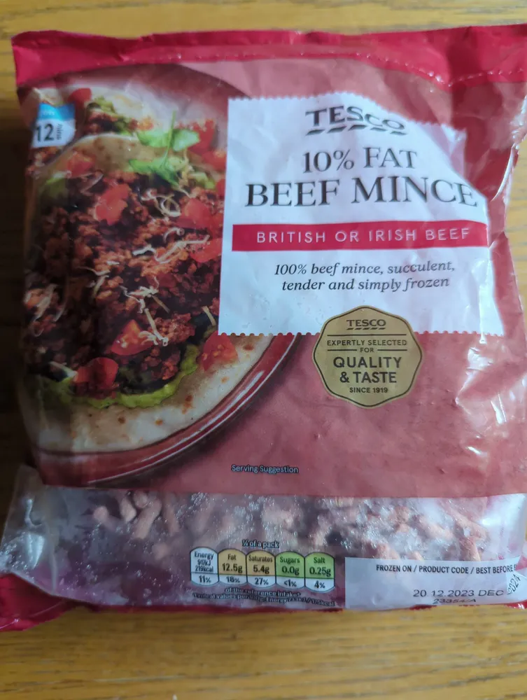 10% Fat Beef Mince