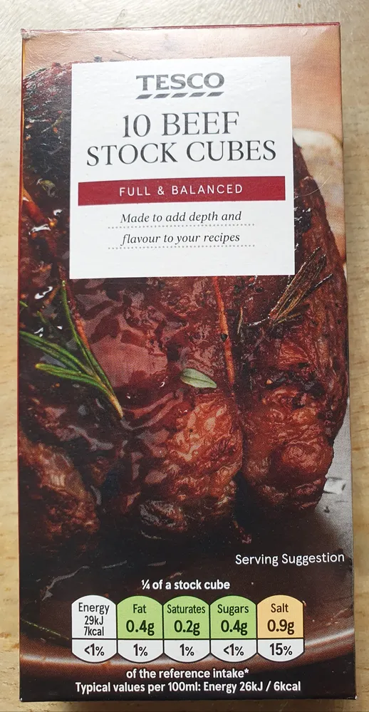Beef stock cubes
