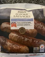 Tesco pork sausages