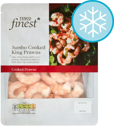 Tesco Finest Jumbo Cooked King Prawns