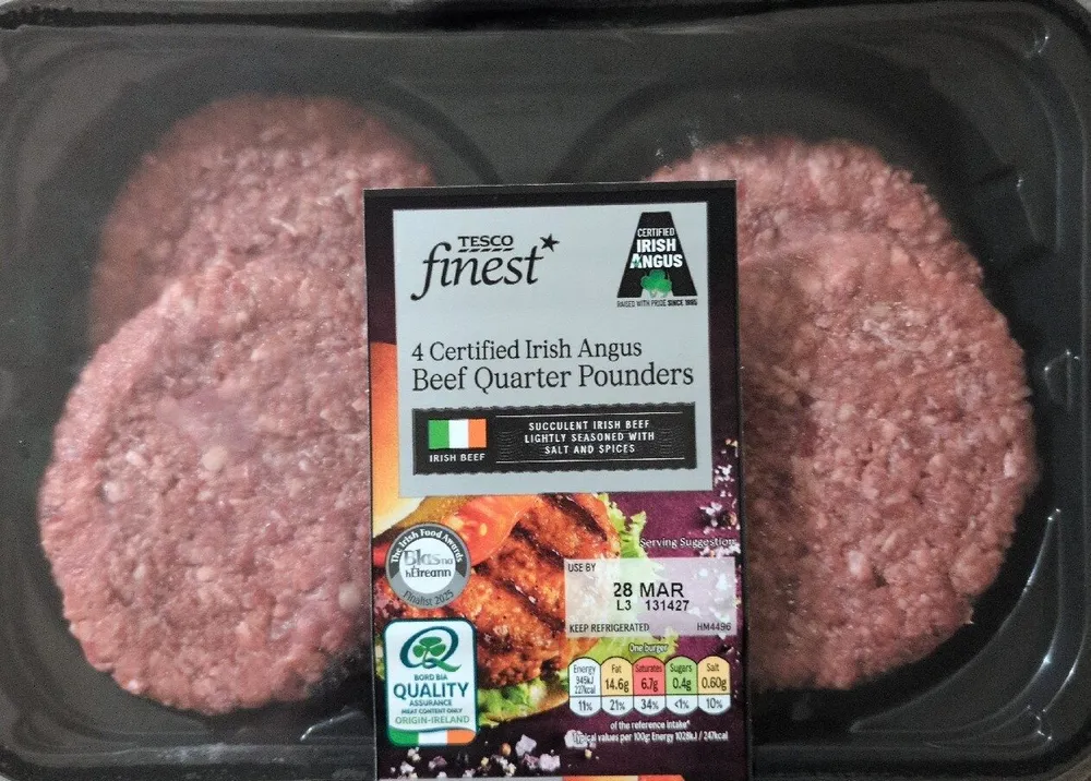 Irish Angus Beef Burgers with Seasoning