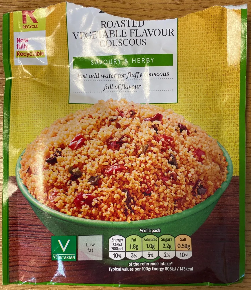Roasted Vegetable Flavour Couscous
