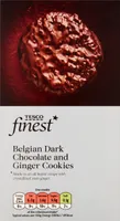 Belgian Dark Chocolate Ginger Cookies