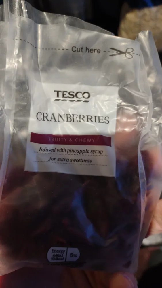 Dried cranberries