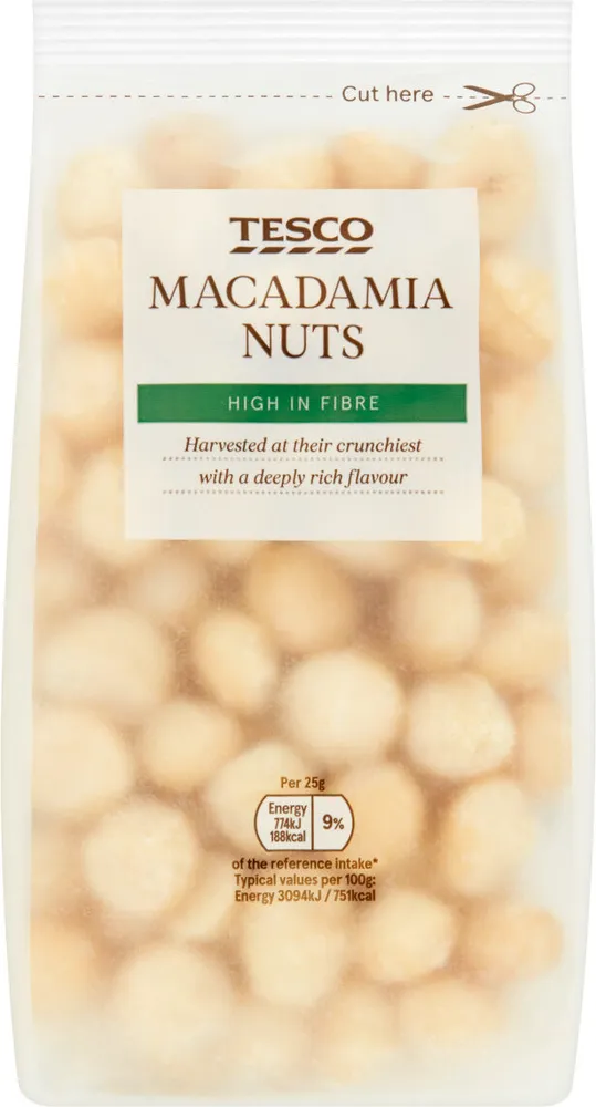 Tesco Wholefoods Macadamia Nuts 250Go
