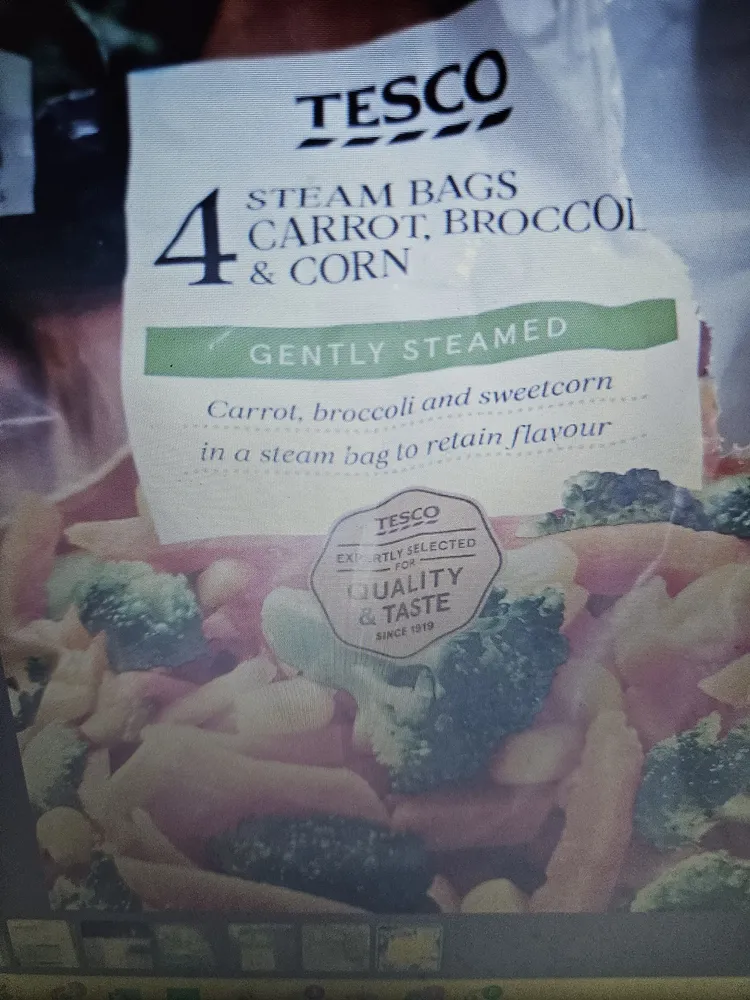 Steam Bags Carrot, Broccoli & Corn