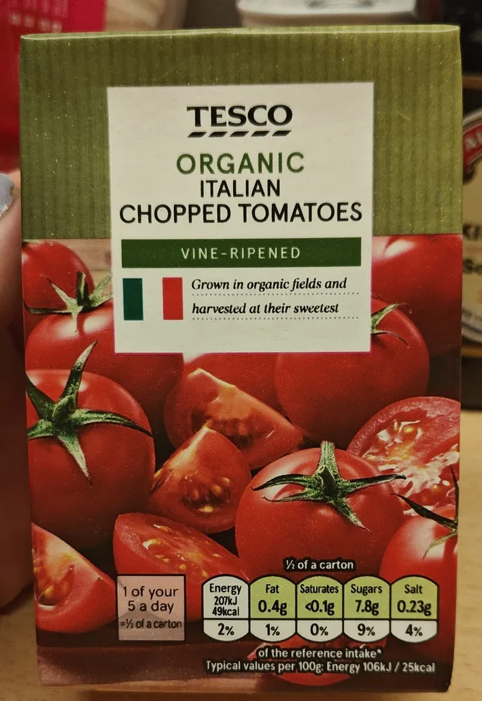 Organic Italian Chopped Tomatoes