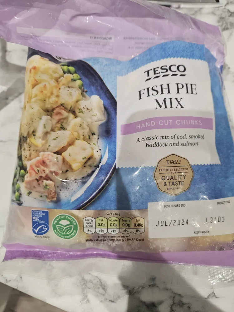 tesco fish pie mix